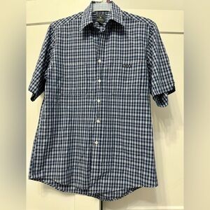 Lucky Brand striped short sleeve button down Dungarees America Size Medium